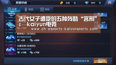 古代女子遭受的五种残酷“宫刑”: kaiyun电竞(图1) 开云电竞